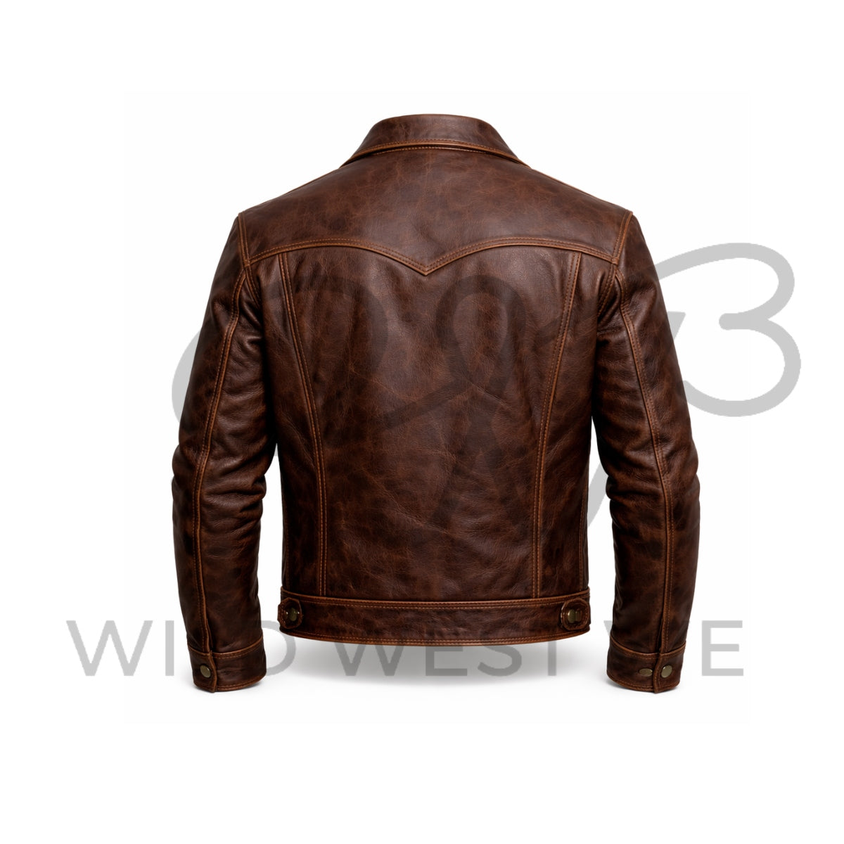Men’s Dark Brown Western Leather Jacket