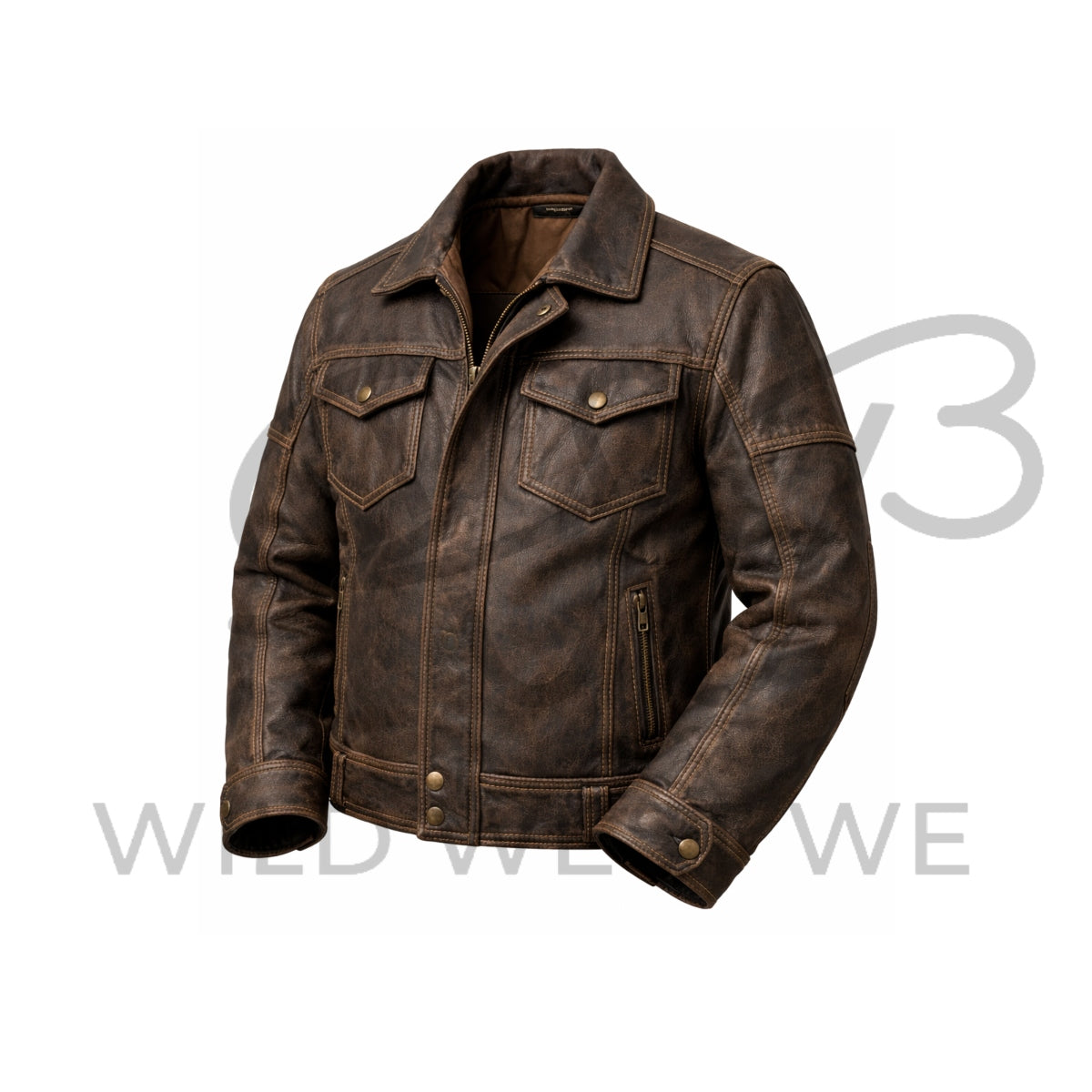 Heavy Duty Ranch Leather Jacket for Men
