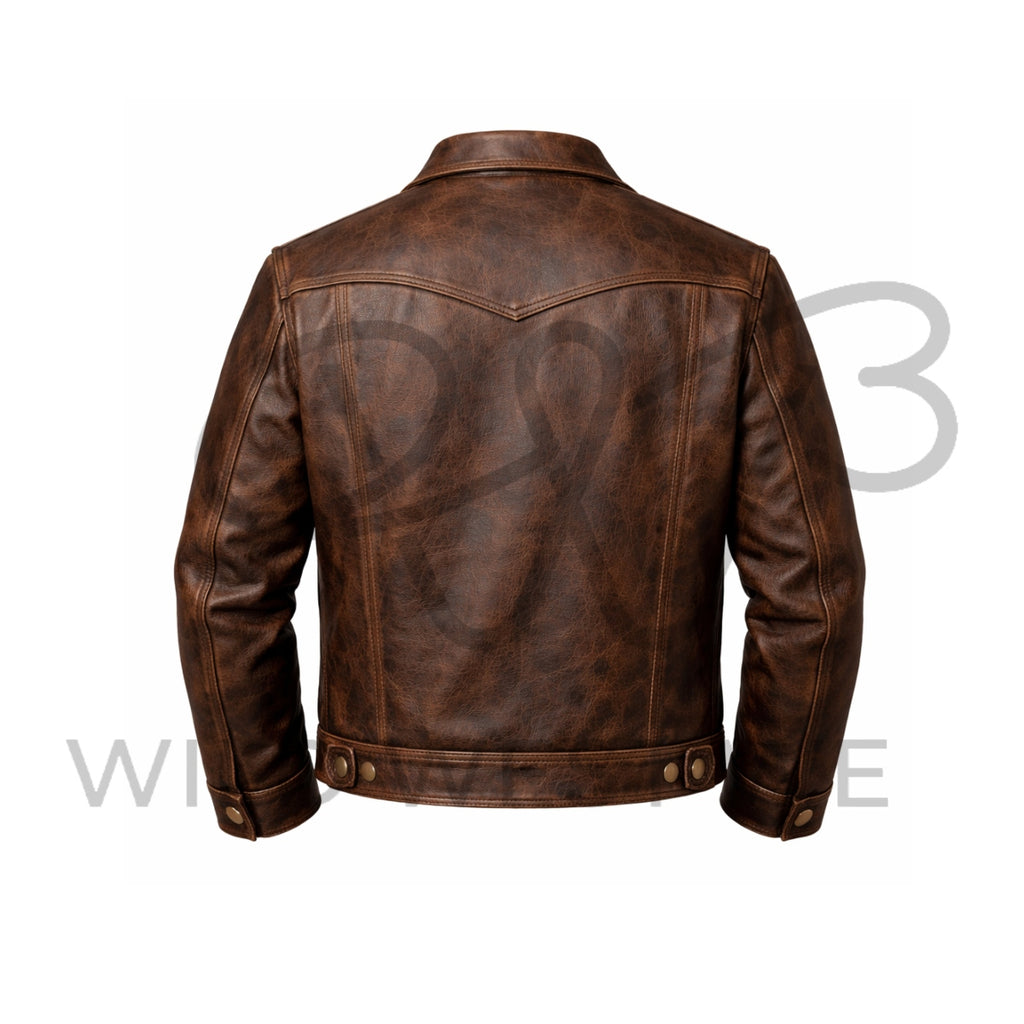 Men’s Western Work Leather Jacket