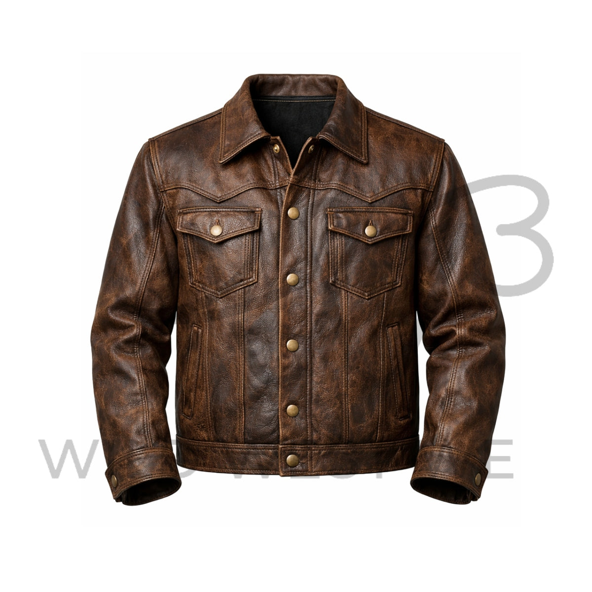 Men’s Western Work Leather Jacket