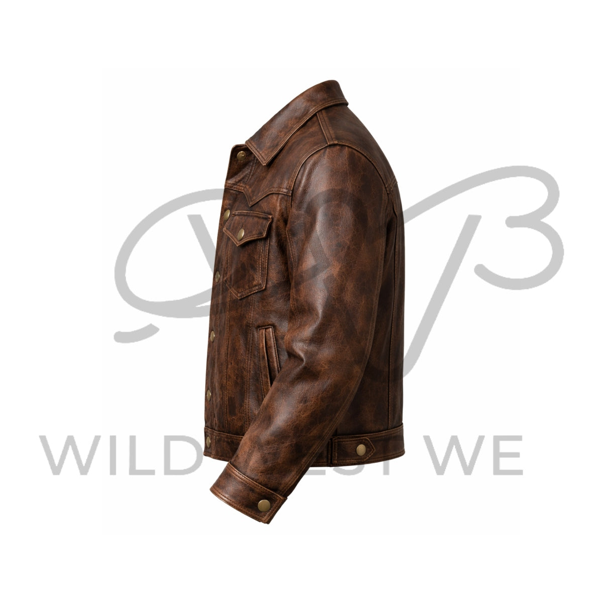 Men’s Western Work Leather Jacket