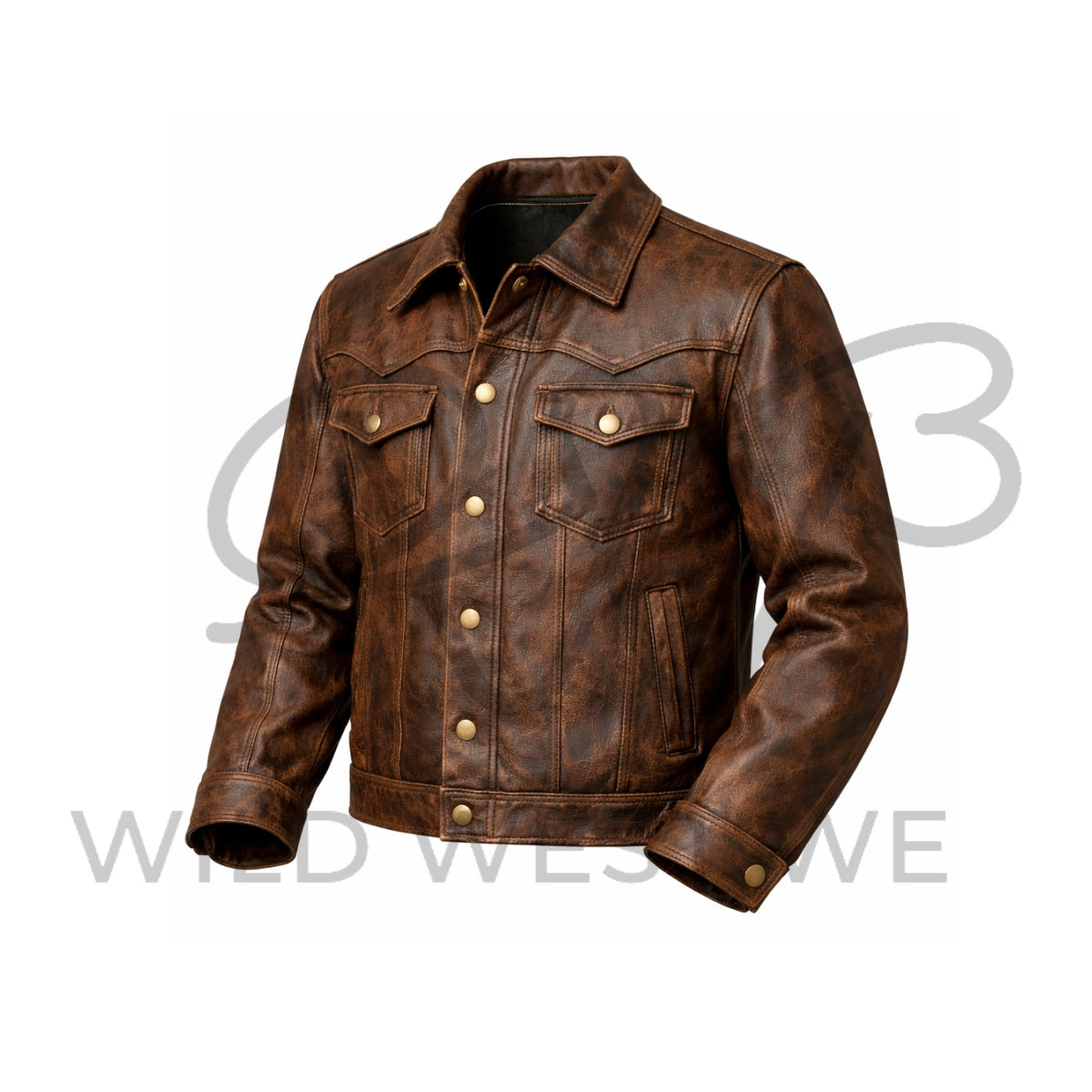 Men’s Western Work Leather Jacket