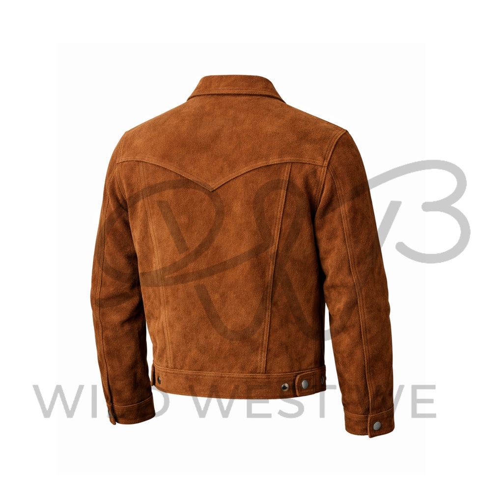 Men’s Brown Suede Cowboy Jacket