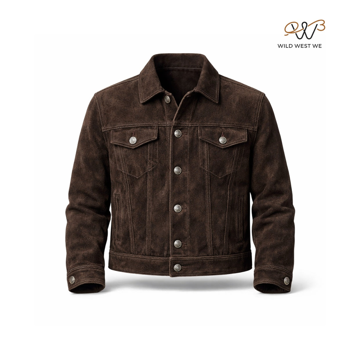 Men’s Distressed Brown Western Leather Jacket