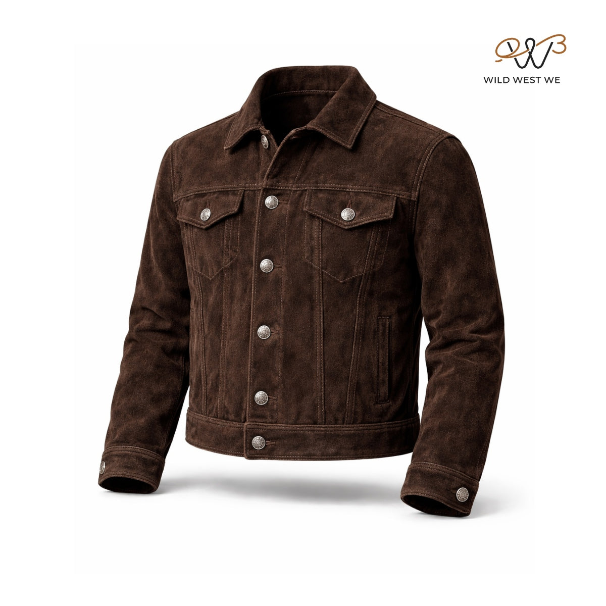 Men’s Distressed Brown Western Leather Jacket