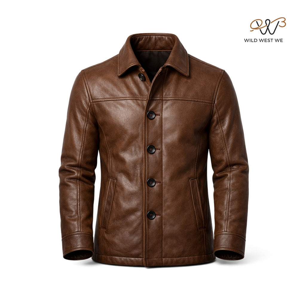 Men’s Brown Classic Leather Jacket