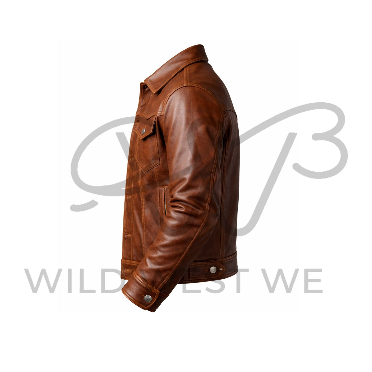 Men’s Rodeo Western Leather Jacket