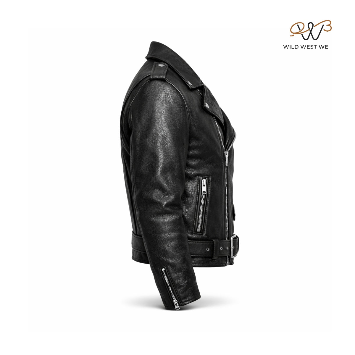 Men’s Black Classic Biker Leather Jacket
