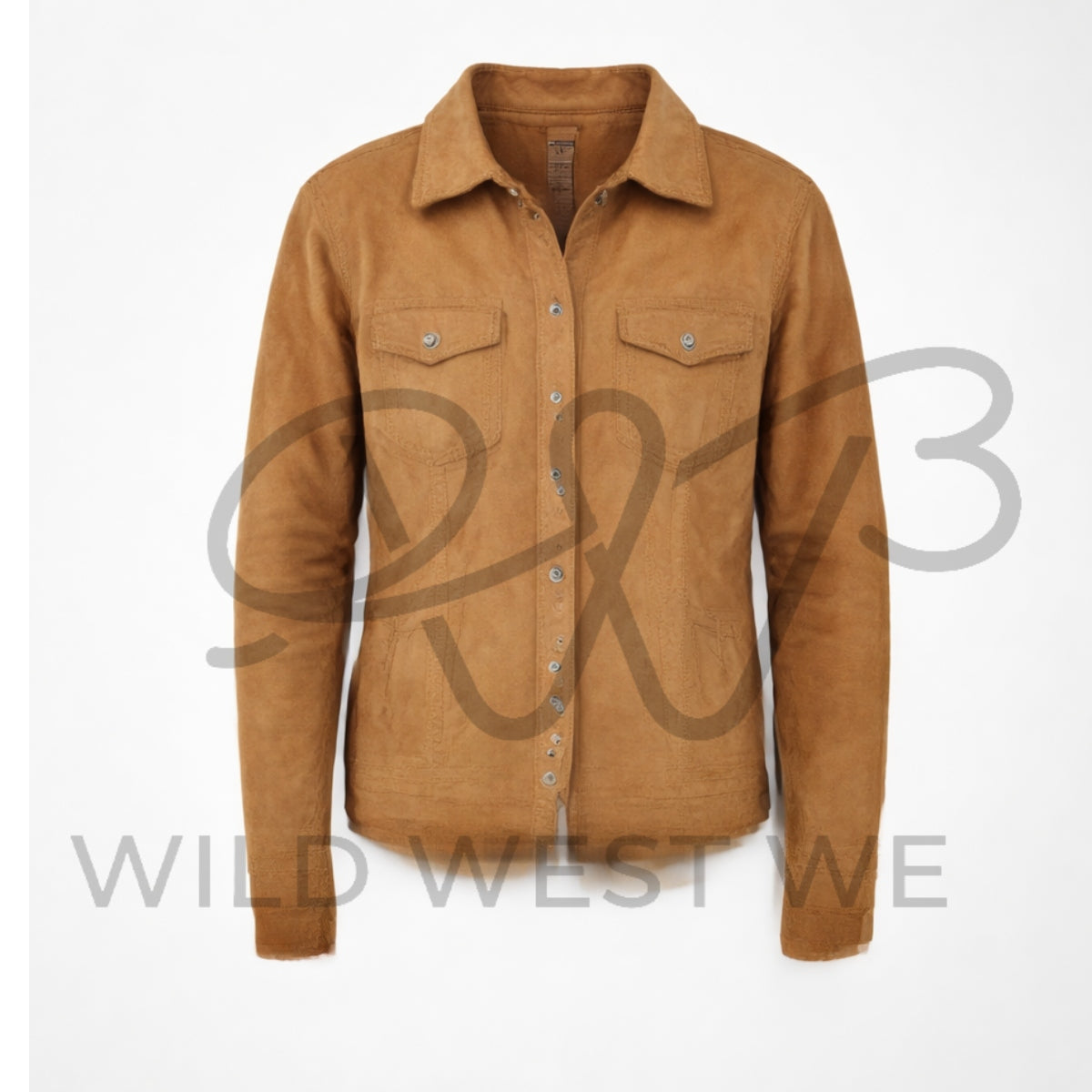 Men’s Tan Suede Western Jacket