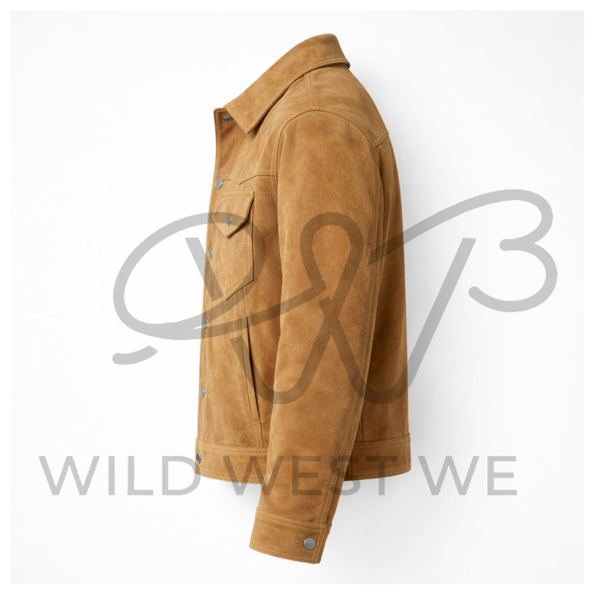 Men’s Tan Suede Western Jacket