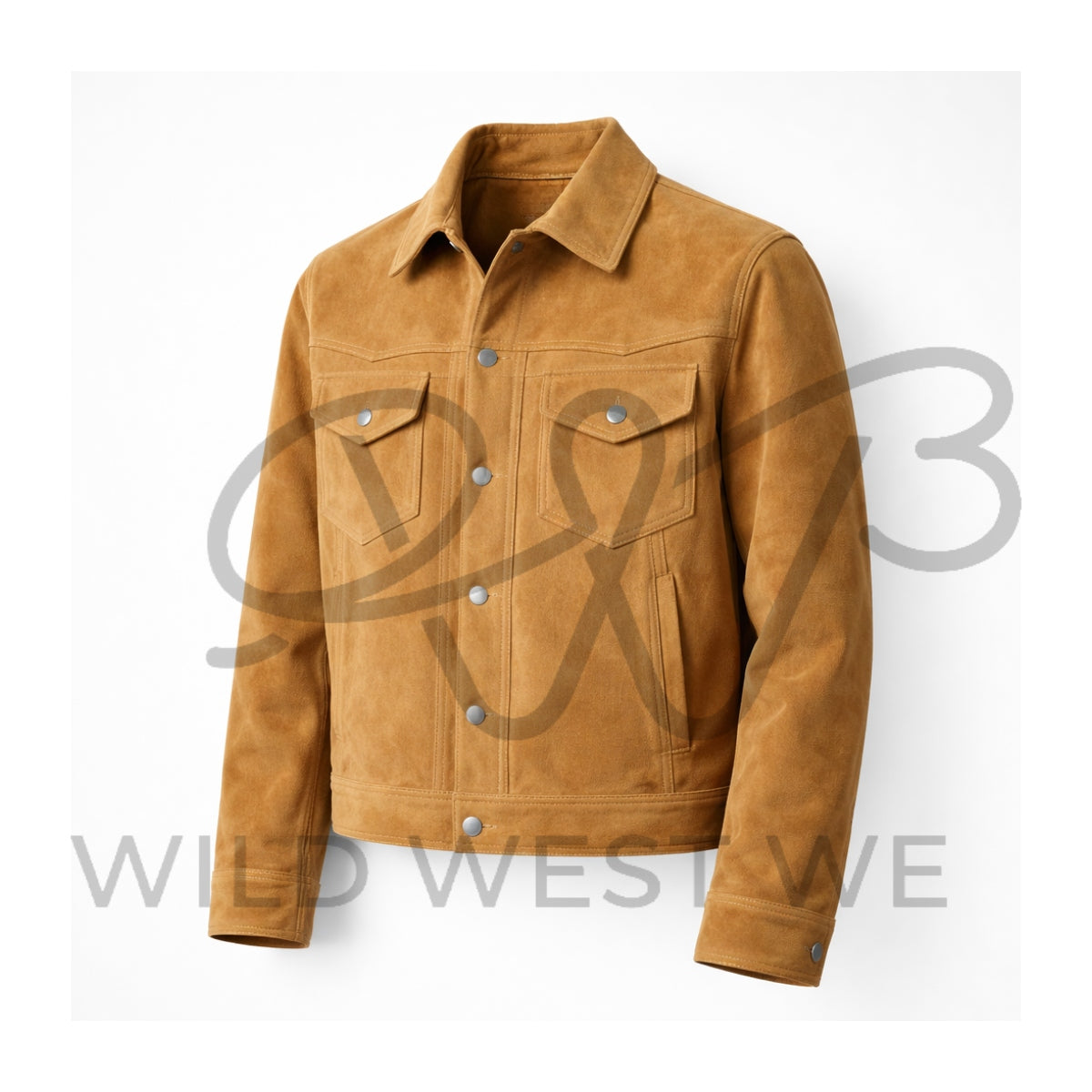 Men’s Tan Suede Western Jacket