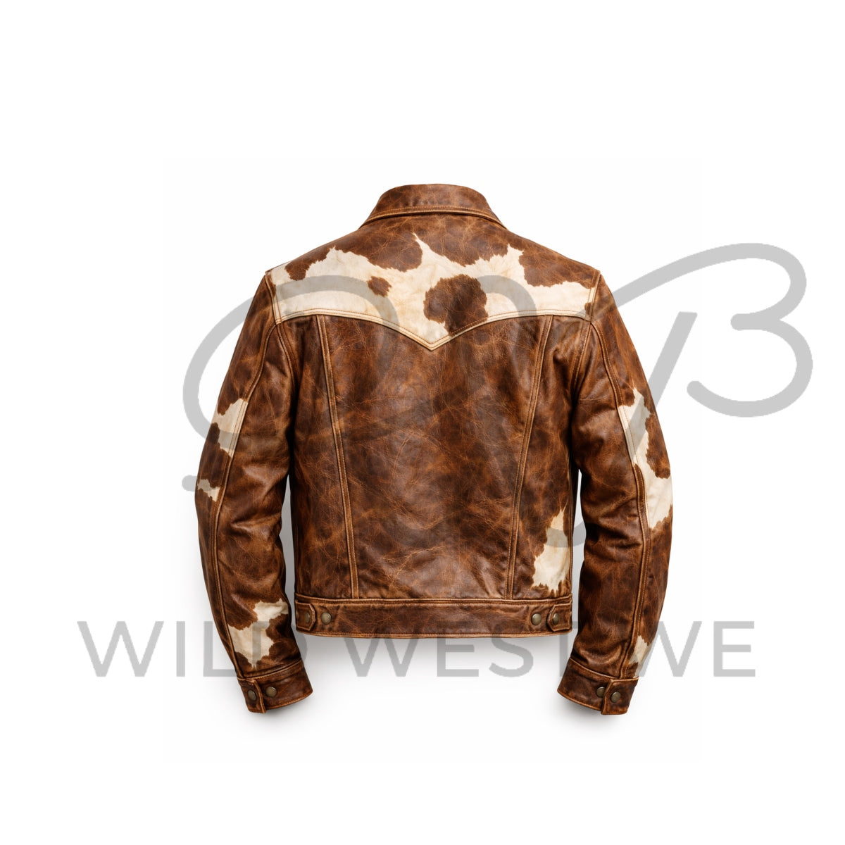 Men’s Vintage Cowhide Western Leather Jacket