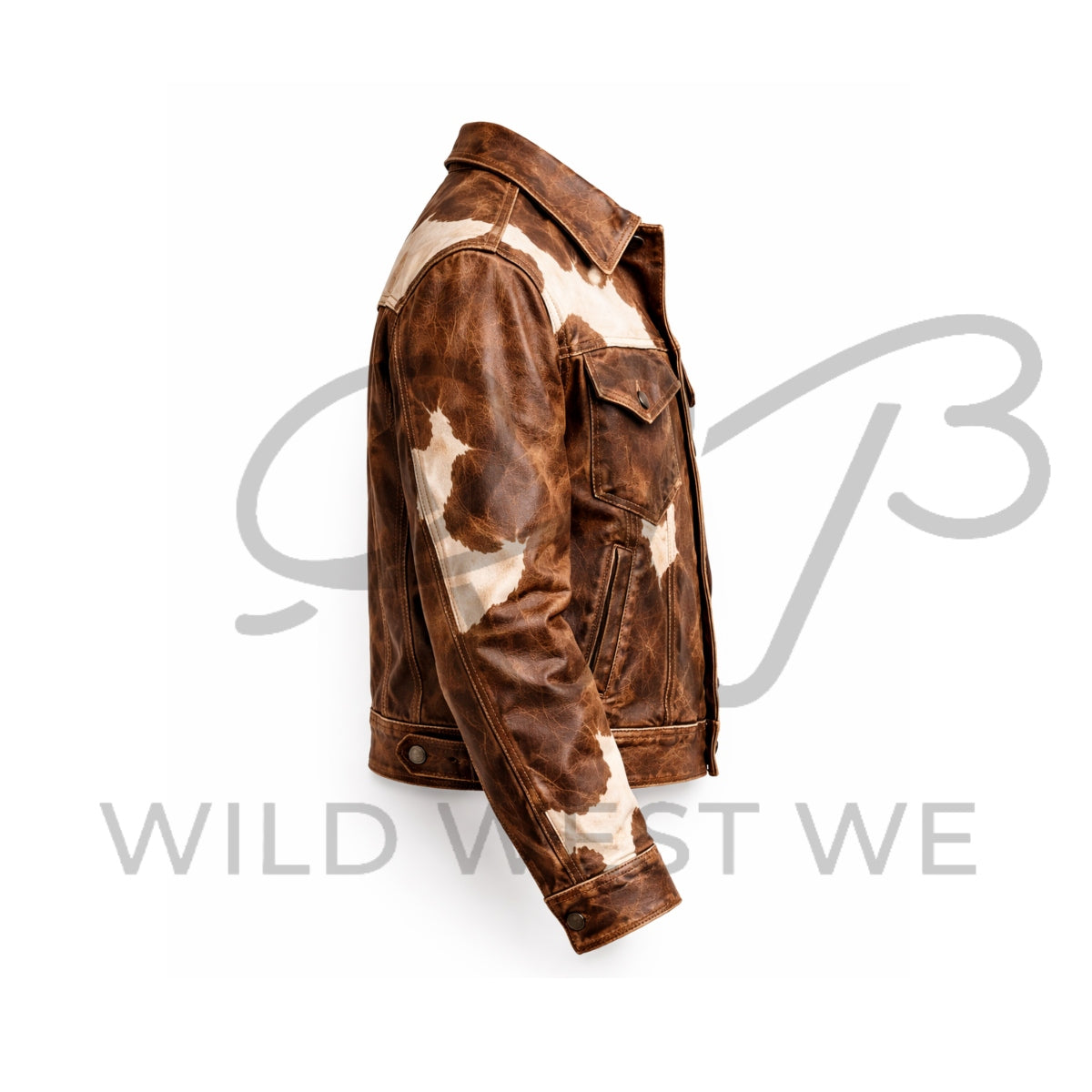 Men’s Vintage Cowhide Western Leather Jacket
