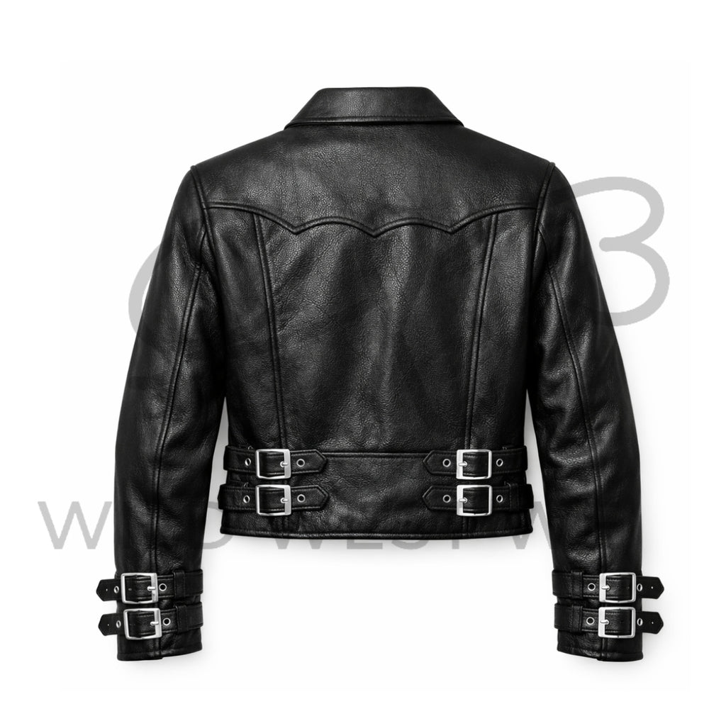 Men’s Black Western Leather Jacket