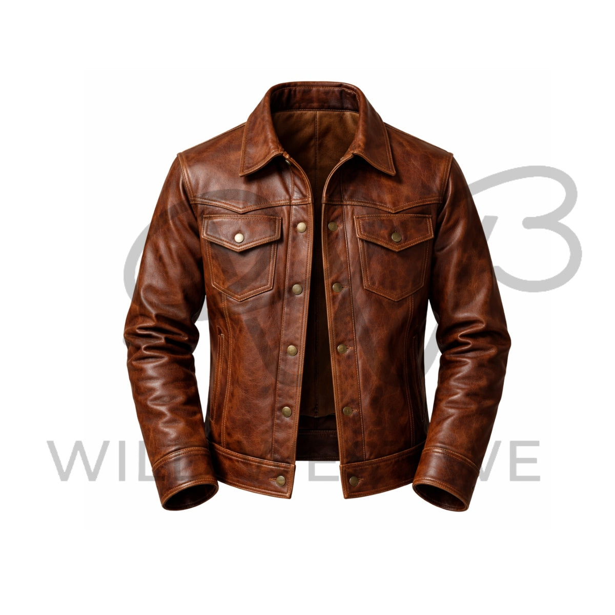 Men’s Western Cattleman Leather Jacket