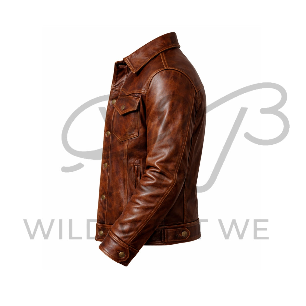 Men’s Western Cattleman Leather Jacket