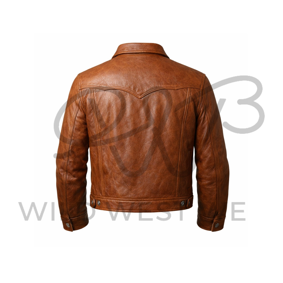 Men’s Western Classic Cowboy Leather Jacket