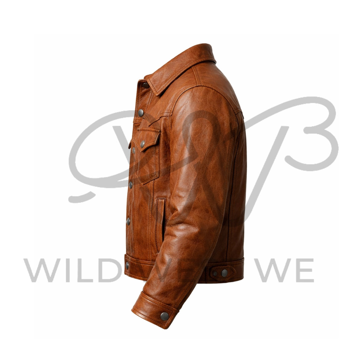 Men’s Western Classic Cowboy Leather Jacket