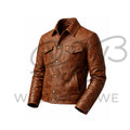 Men’s Western Double Yoke Leather Jacket