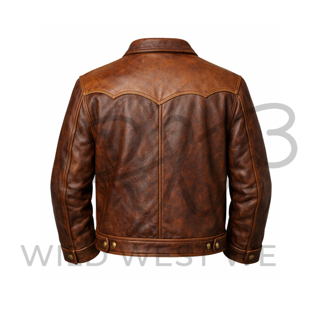 Men’s Western Heritage Ranch Leather Jacket