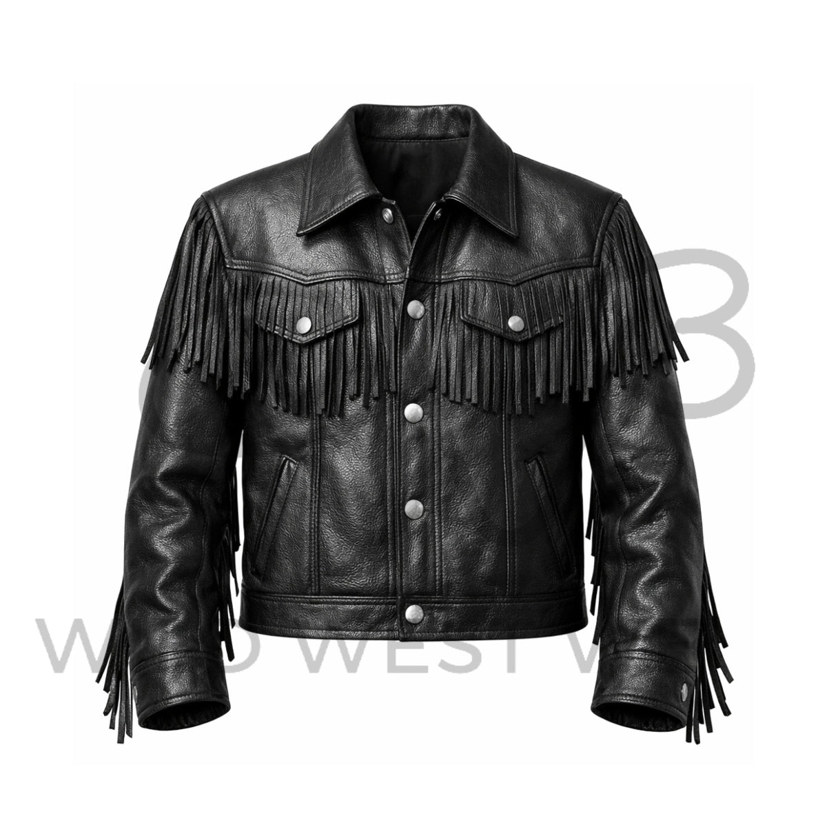 Men’s Western Fringe Leather Jacket