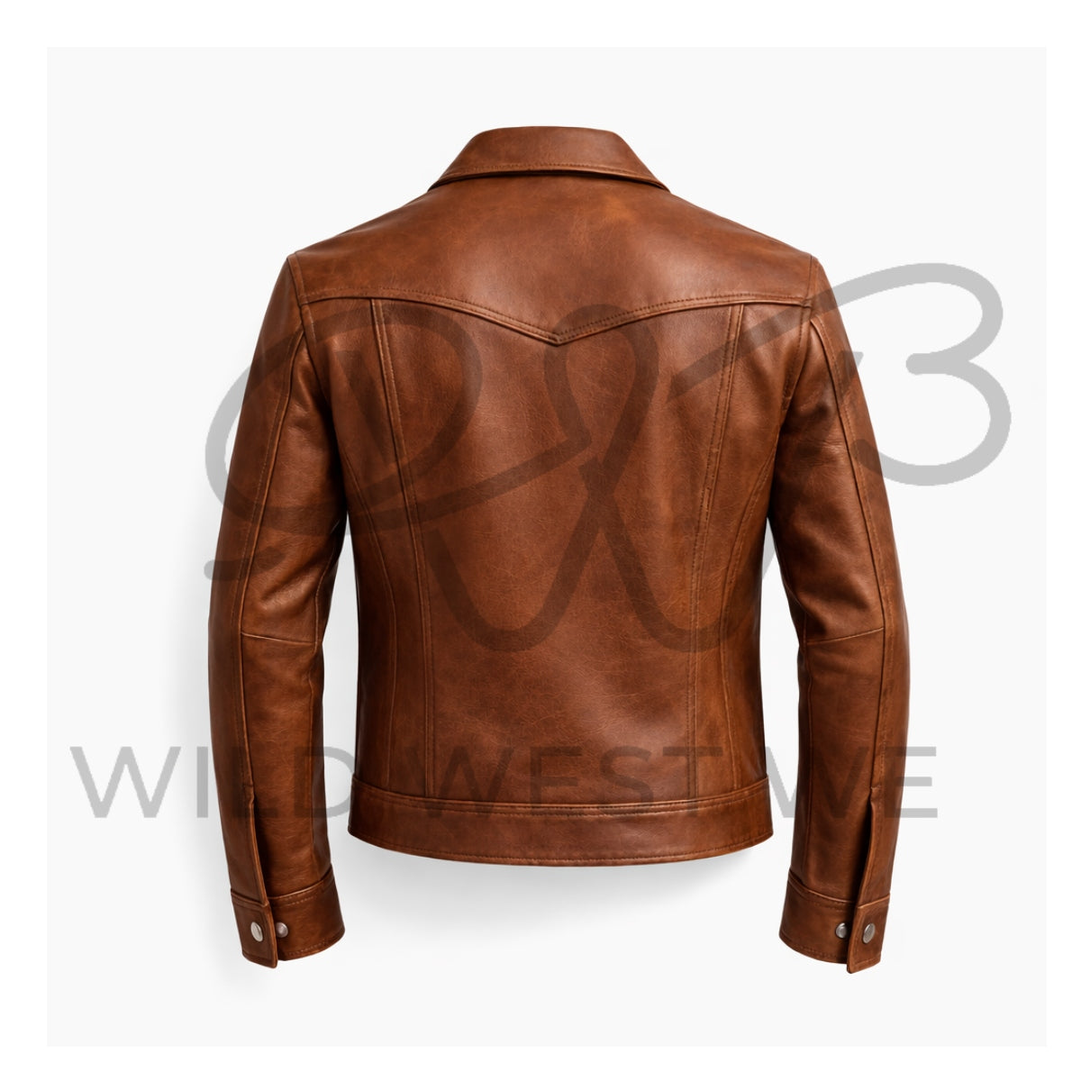 Men’s Brown Western Leather Jacket 