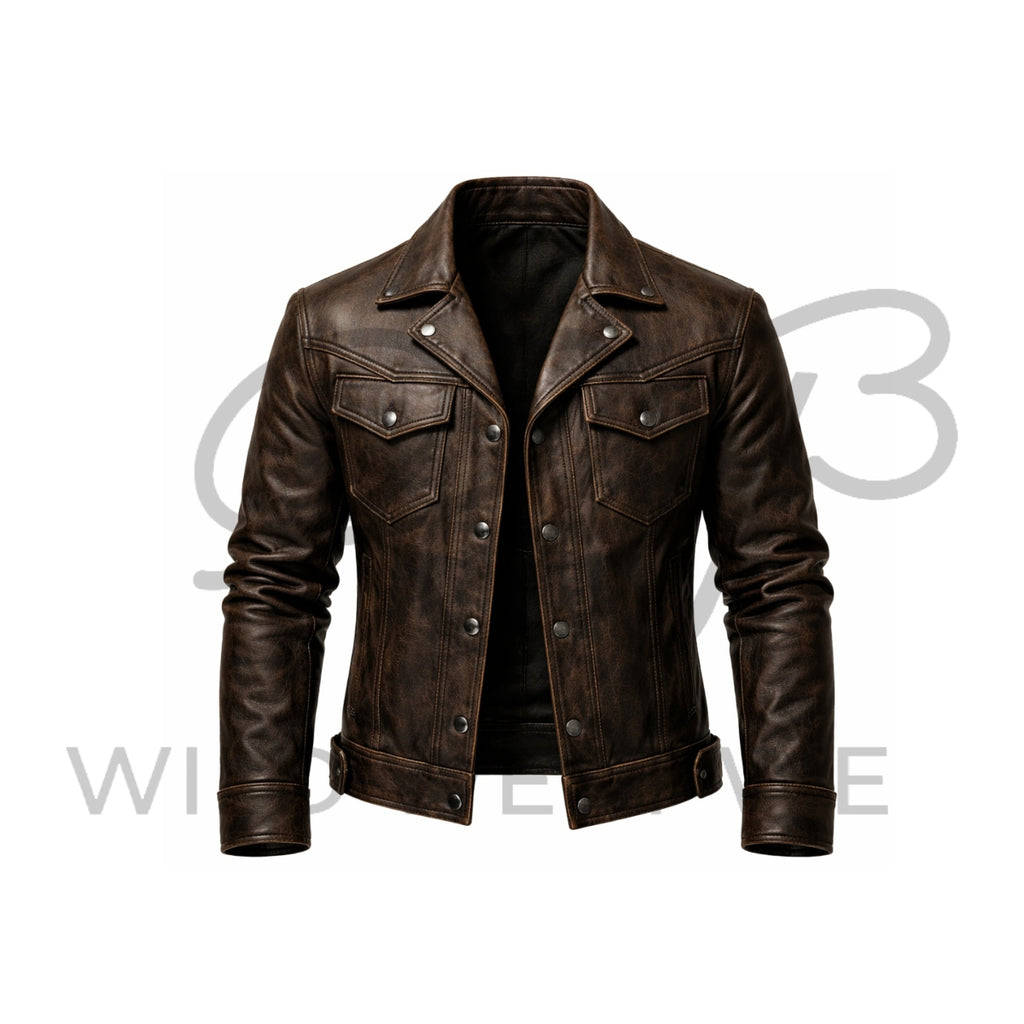 Men’s Western Outlaw Leather Jacket
