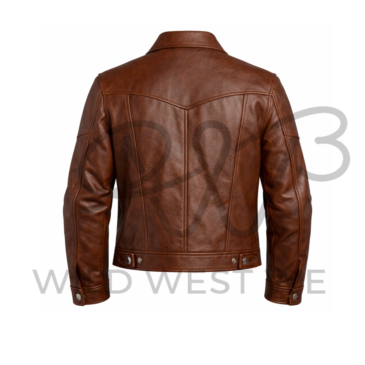 Men’s Western Paneled Leather Jacket