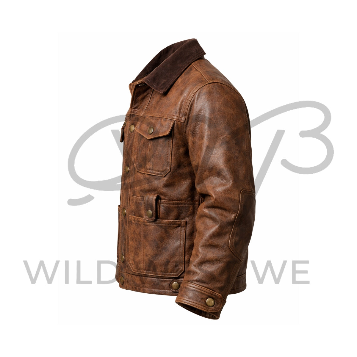 Men’s Western Ranch Work Leather Jacket