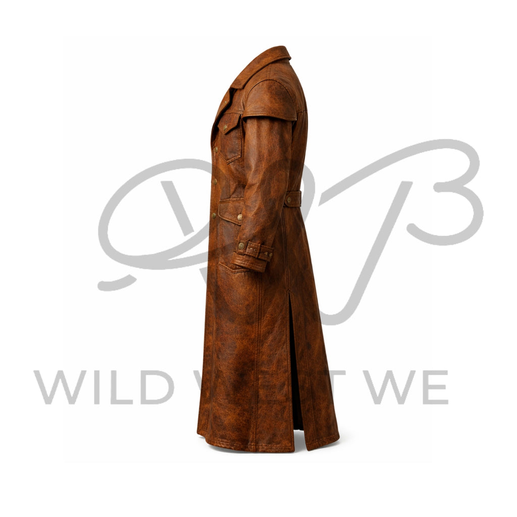 Women’s Western Rustic Leather Coat