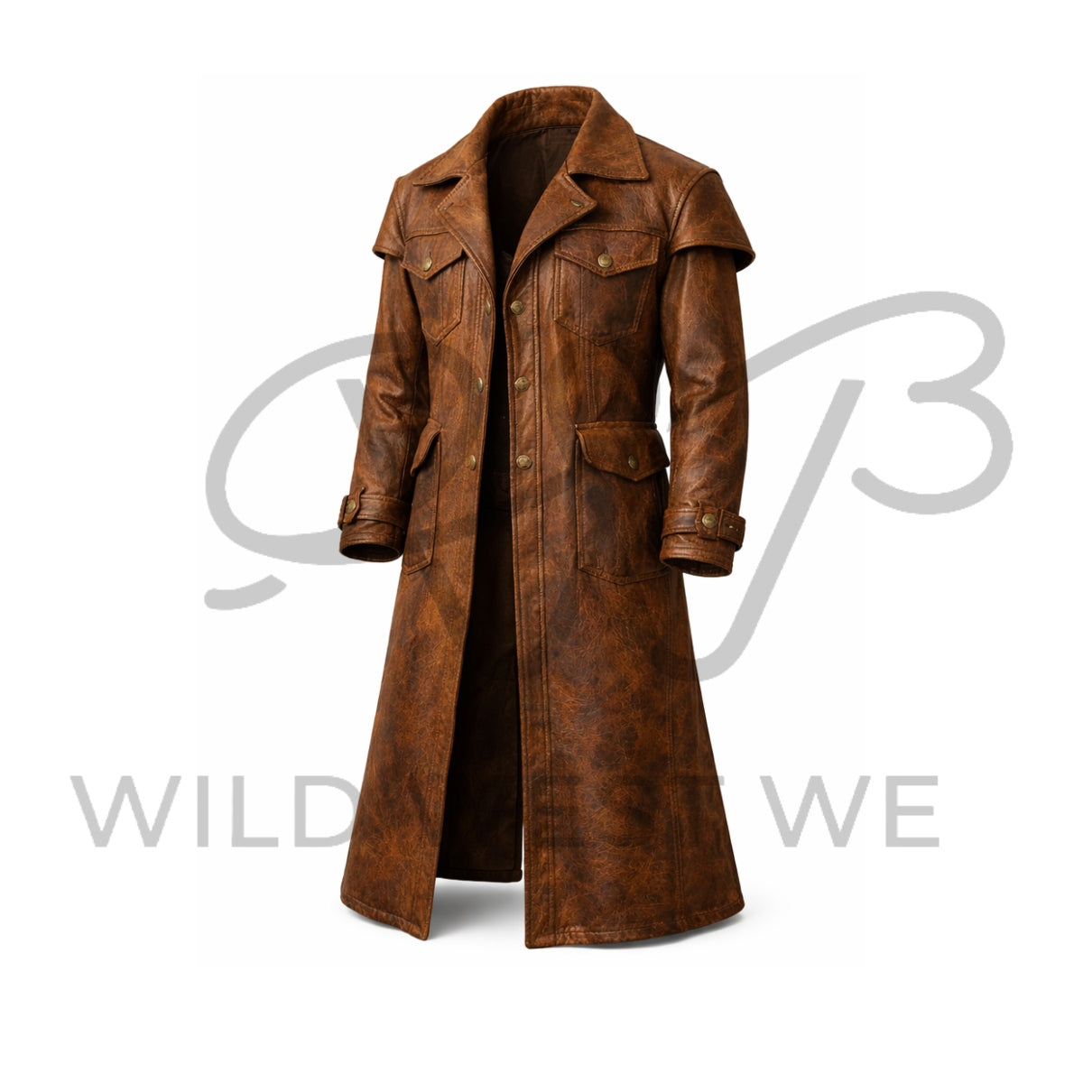 Women’s Western Rustic Leather Coat