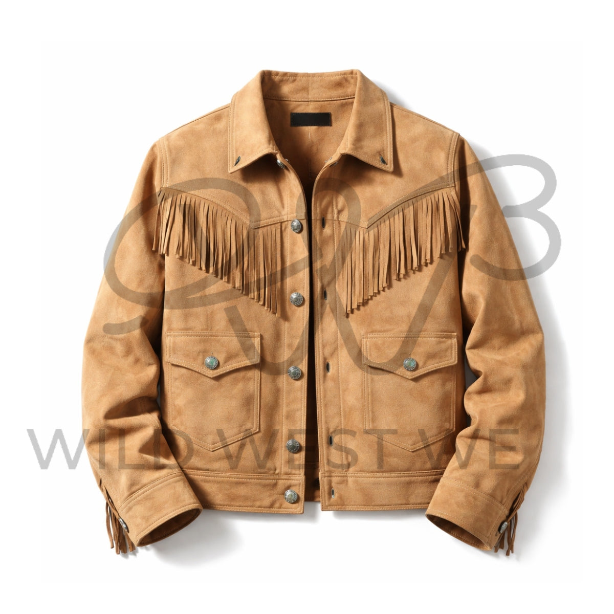 Men’s Fringe Suede Western Jacket