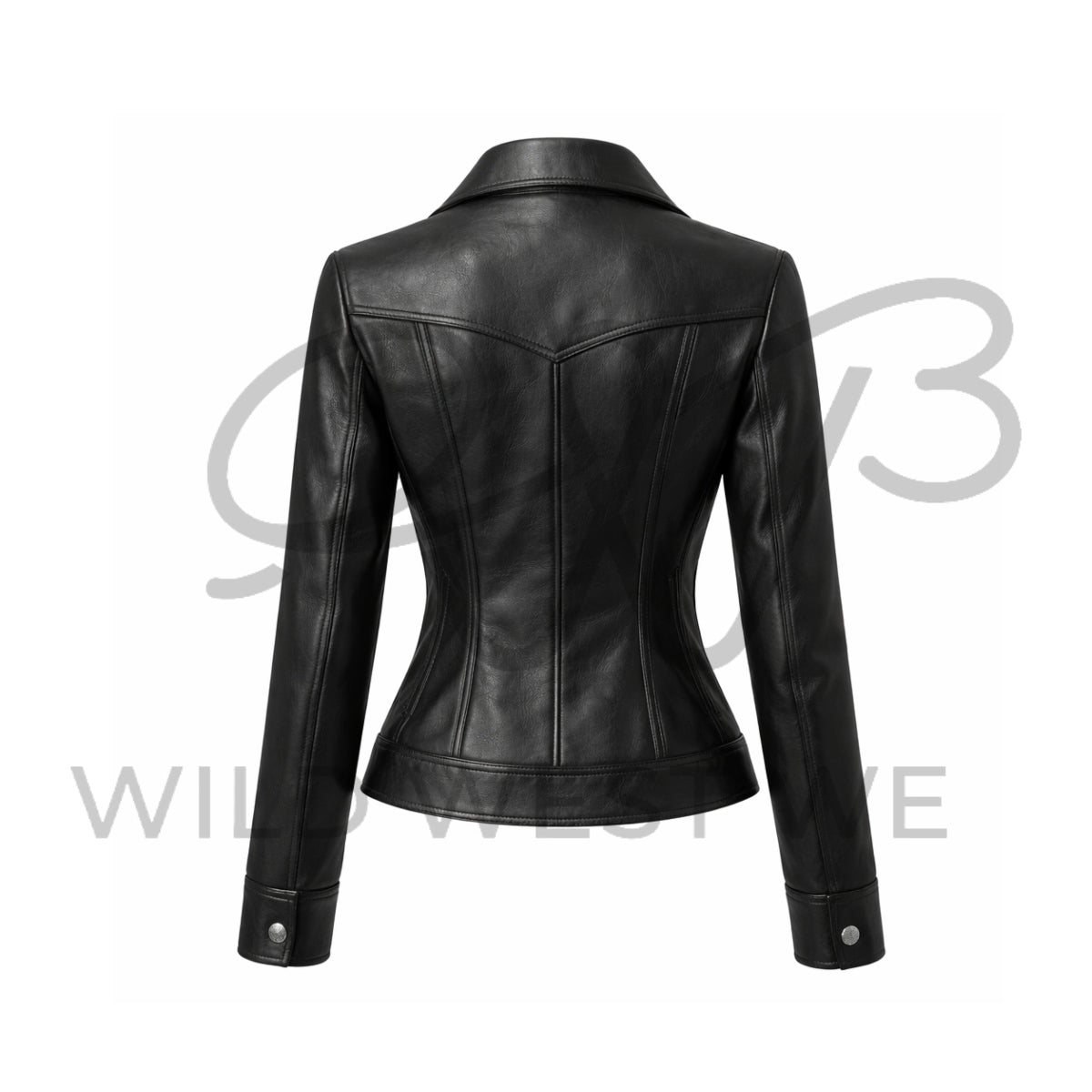 Women’s Black Western Tailored Leather Jacket