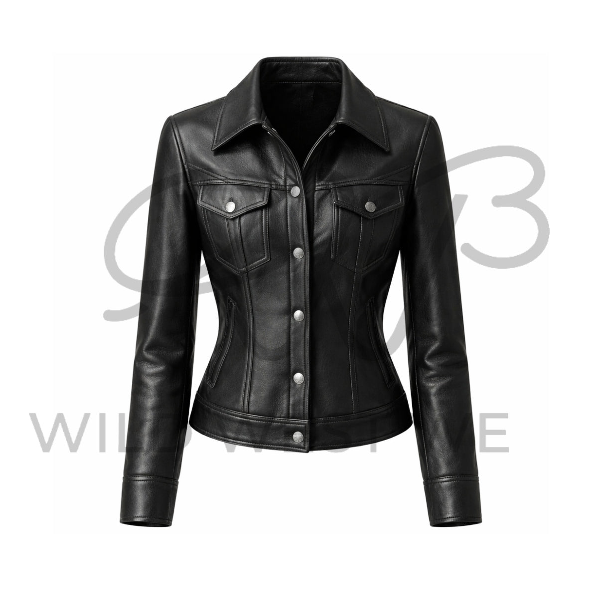Women’s Black Western Tailored Leather Jacket