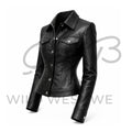 Women’s Black Western Tailored Leather Jacket