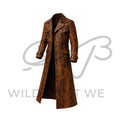 Men’s Vintage Western Leather Duster Coat