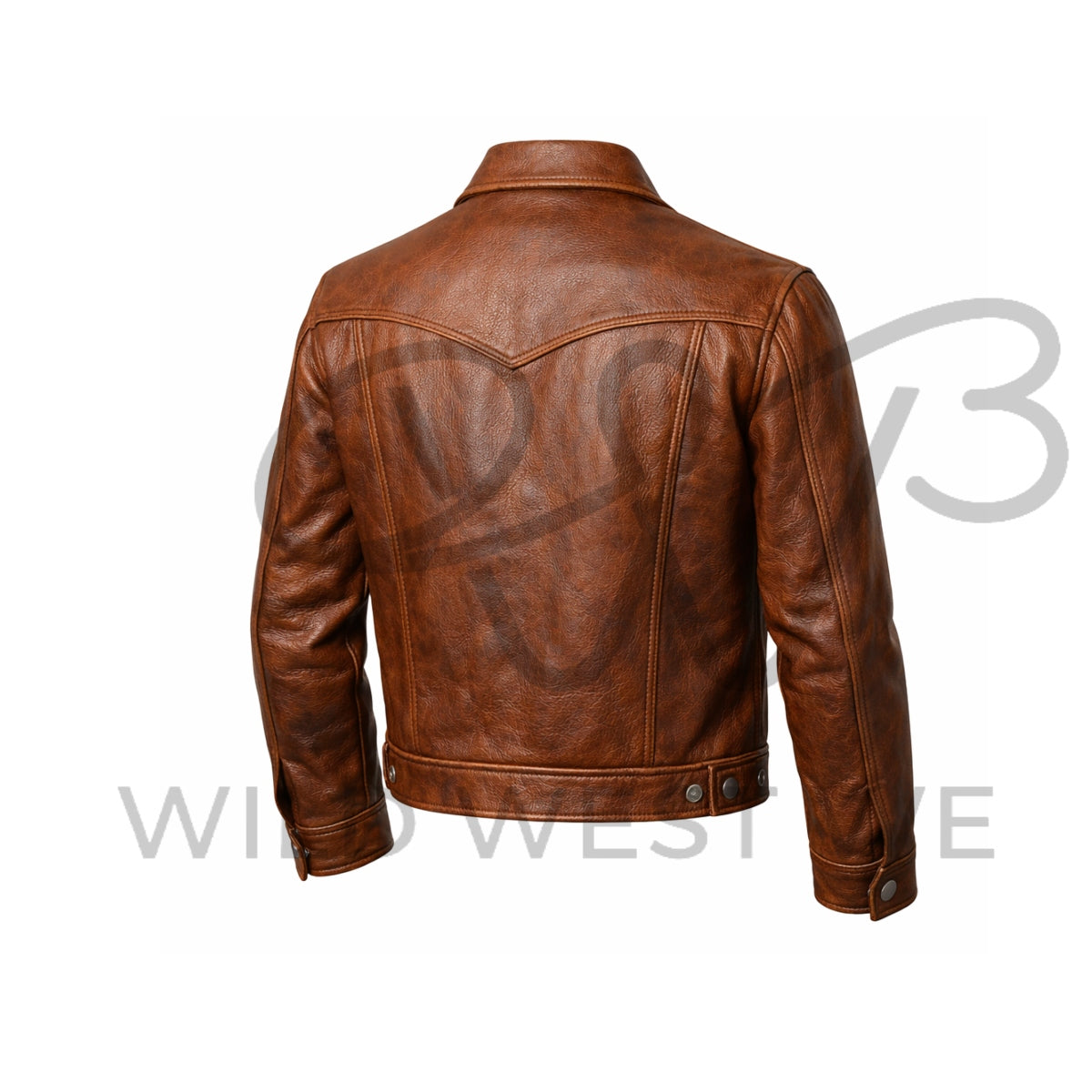 Men’s Classic Western Yoke Leather Jacket