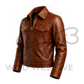 Men’s Brown Western Leather Jacket