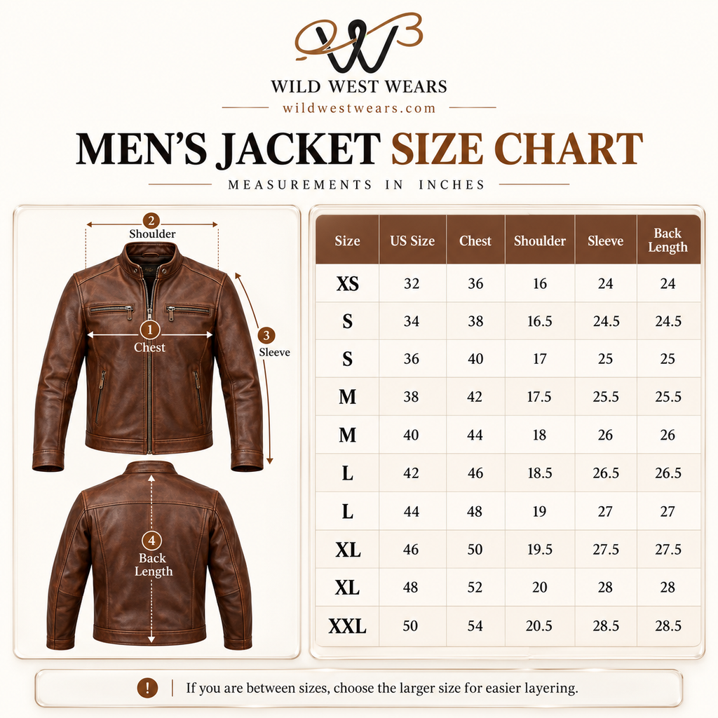Handmade Western Leather Jacket for Men
