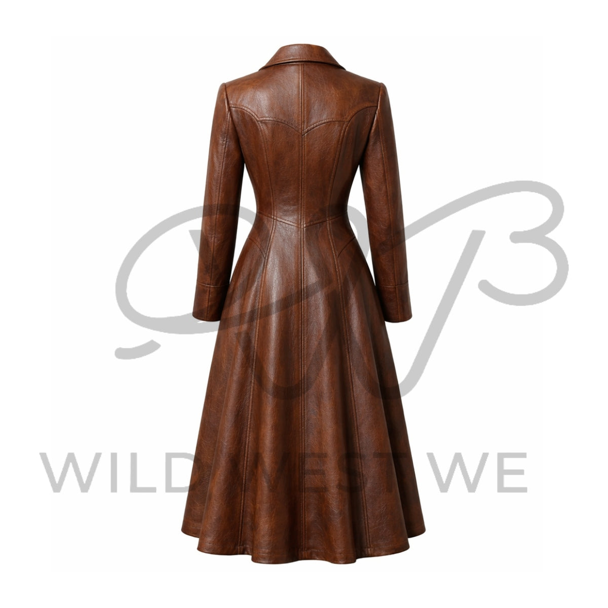 Women’s Western Leather Long Coat