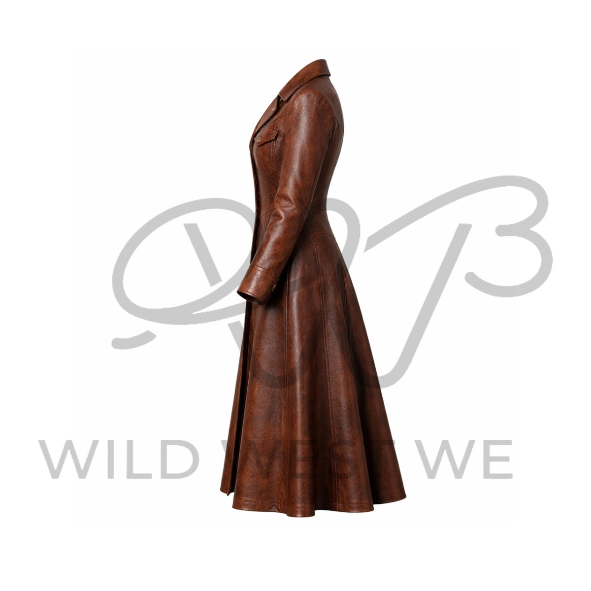 Women’s Western Leather Long Coat