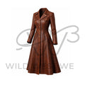 Women’s Western Leather Long Coat