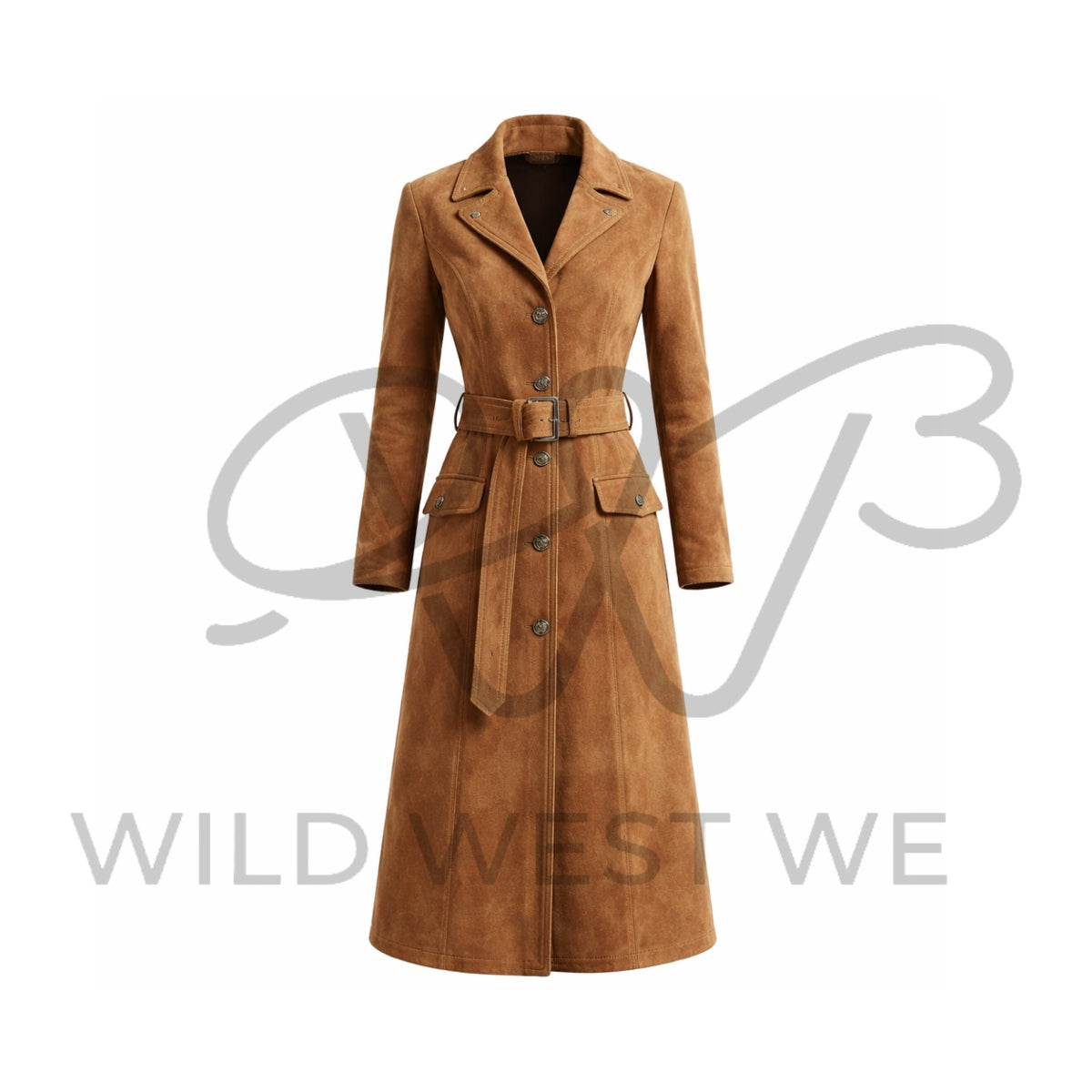 Women’s Western Suede Long Coat
