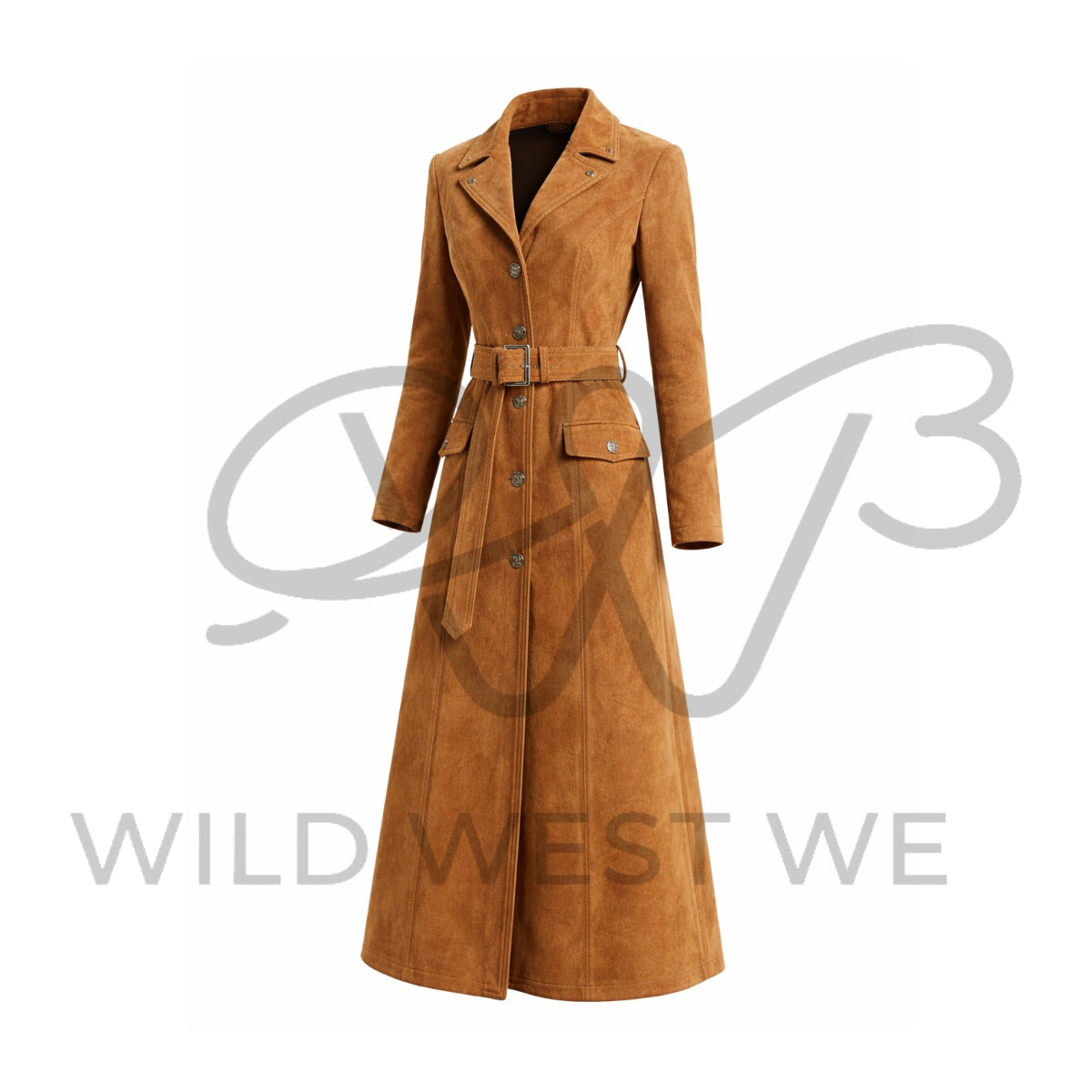 Women’s Western Suede Long Coat