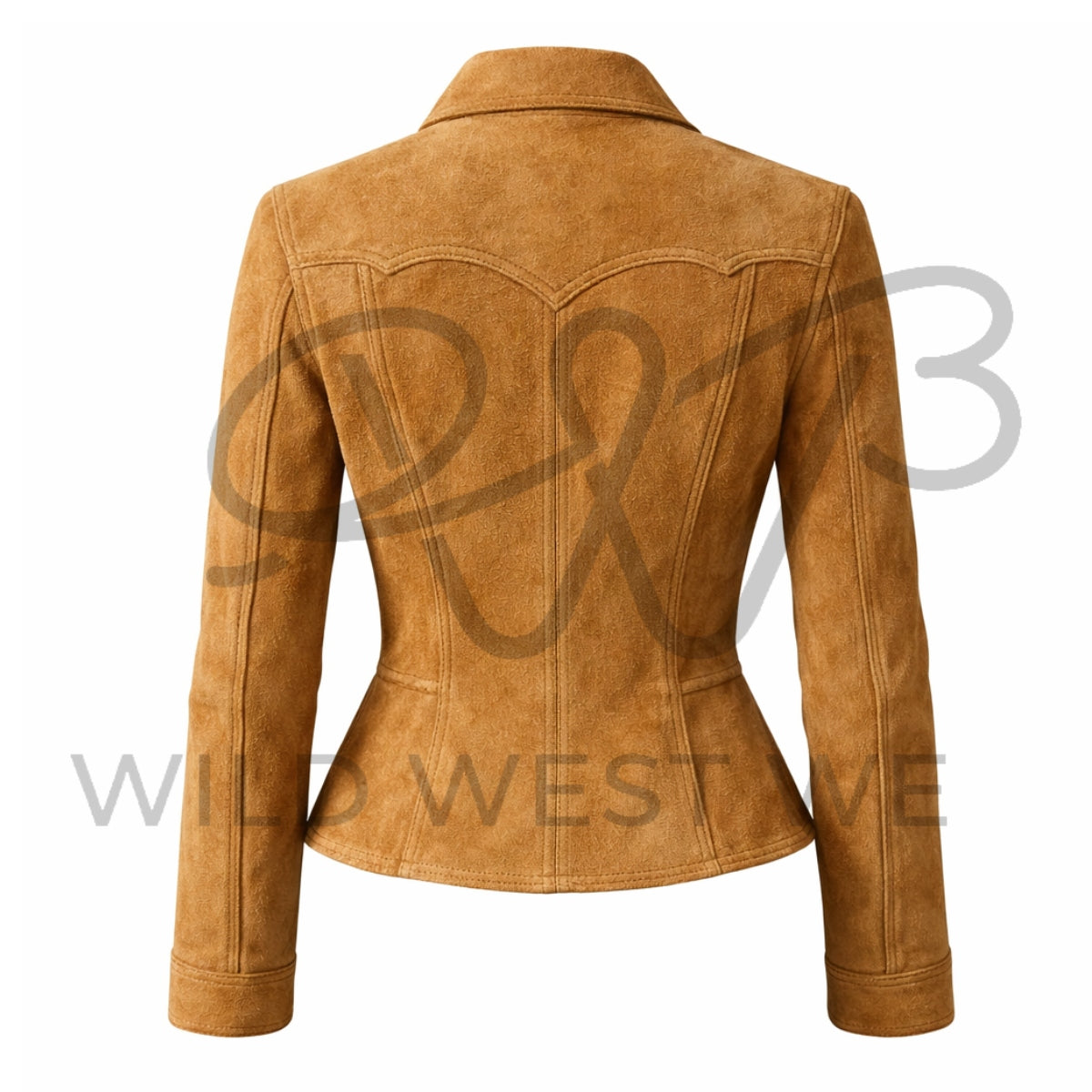 Women’s Tan Suede Western Leather Jacket