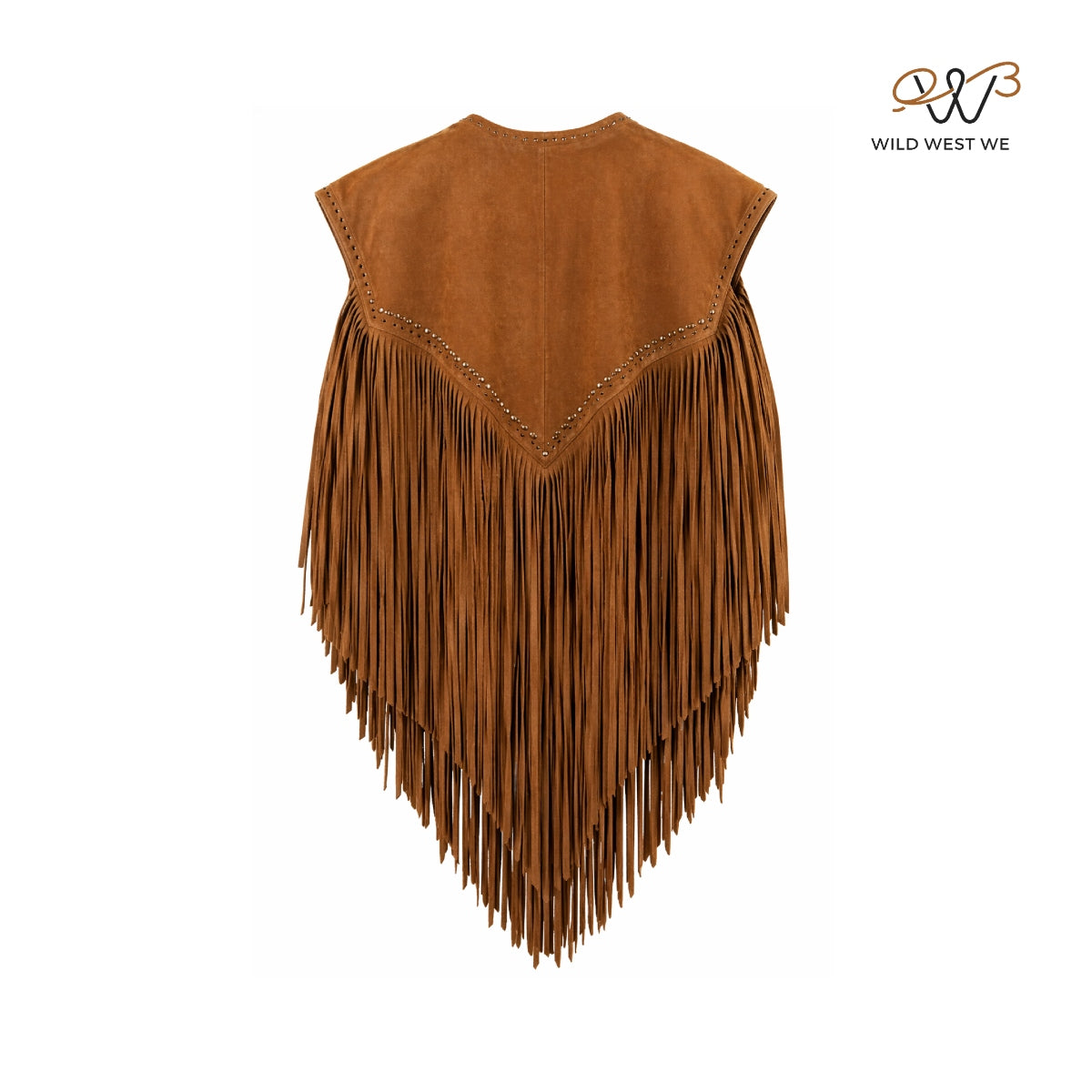 Men’s Western Suede Fringe Cape Vest