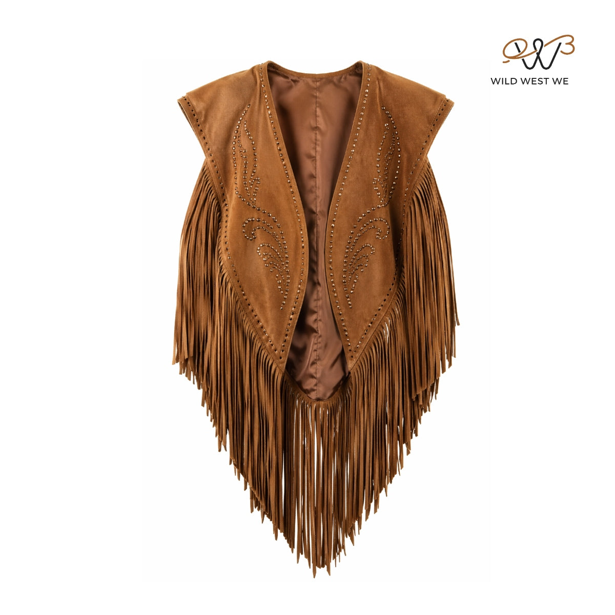 Men’s Western Suede Fringe Cape Vest