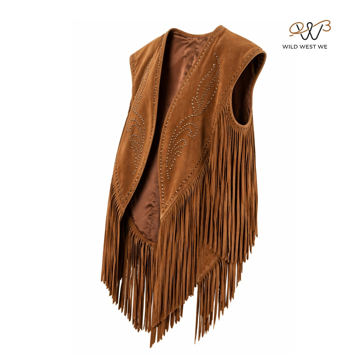 Men’s Western Suede Fringe Cape Vest