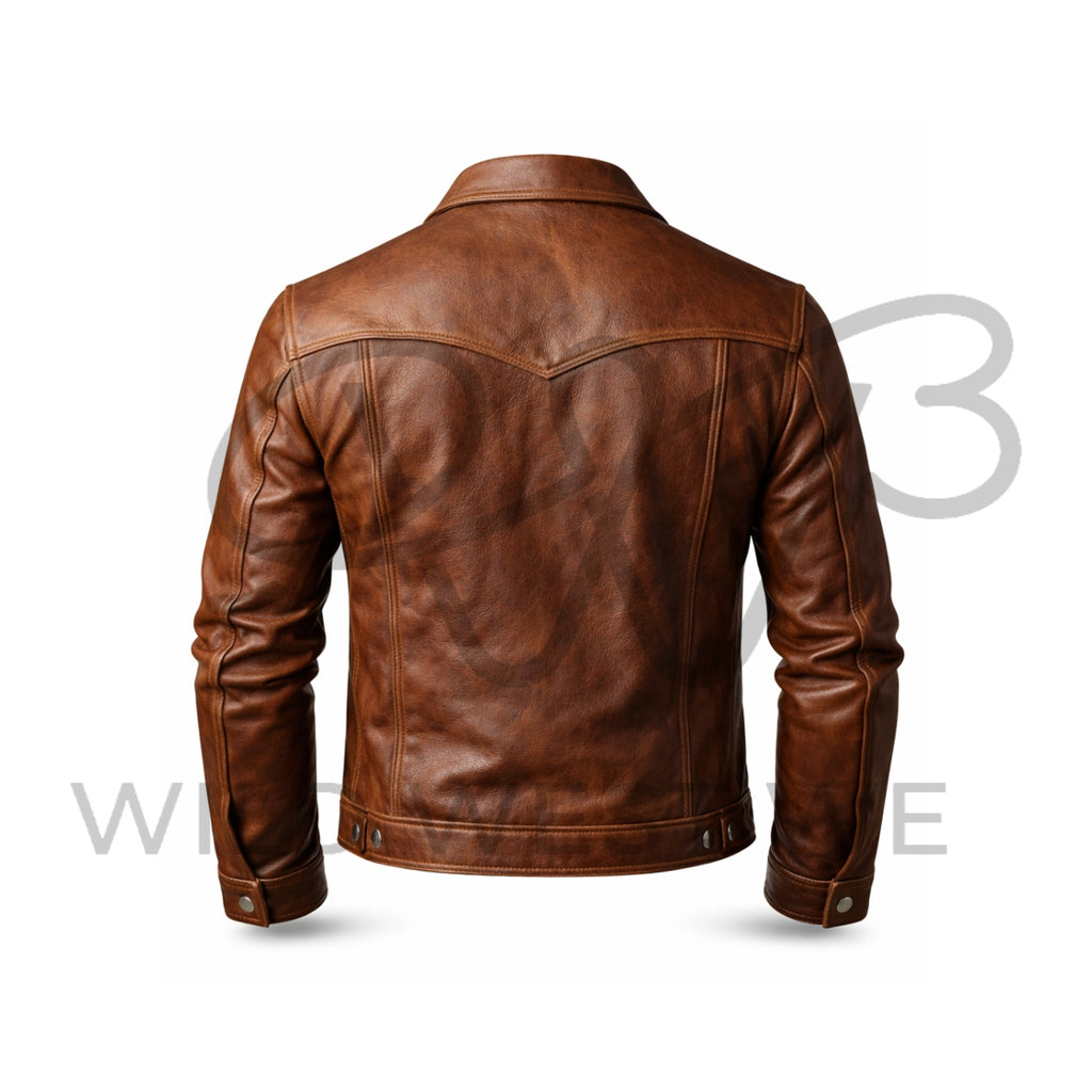 Men’s Classic Cowboy Leather Jacket