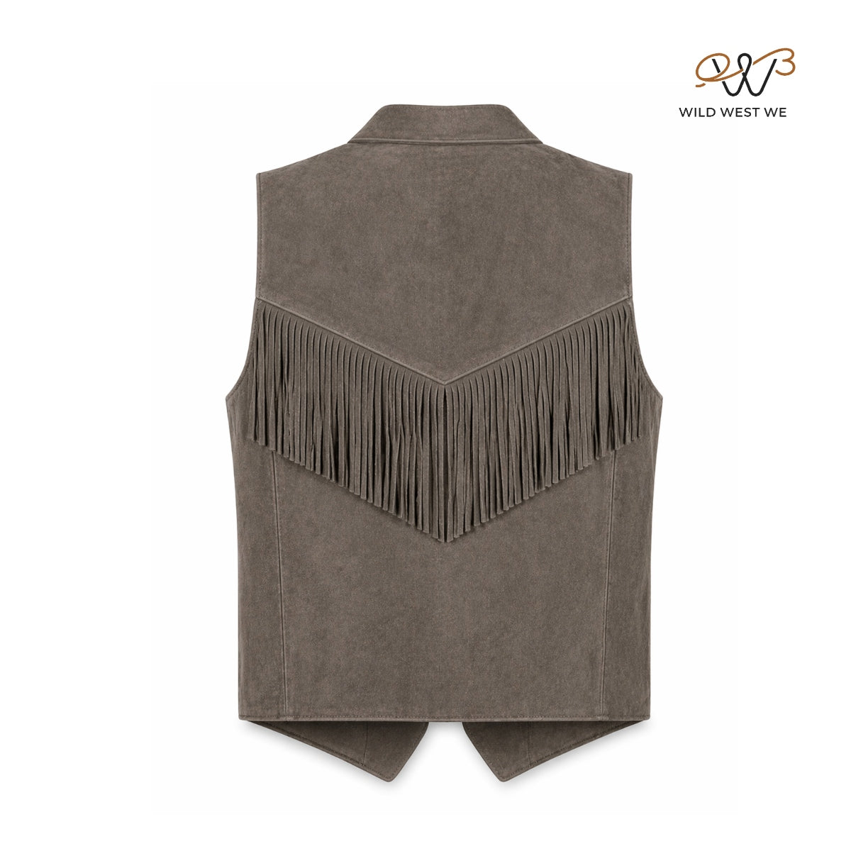 Men’s Western Suede Fringe Leather Vest